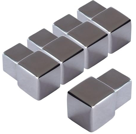 Dalsys 5x Endstück für Fliesenschiene 12,5mm Quadratprofil Edelstahl Poliert, Fliesenprofil