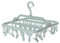 GmeDhc Etendoir Chaussette, Etendoir Linge avec 32 Pinces, Sechoir a Linge Pliant Suspendu, Etendoir Linge Interieur Extérieur, pour Chaussettes, sous-Vêtements et Petits Vêtements