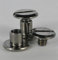 Q-tools® Buchschrauben 7mm gunmetal grey Linsenkopf | 10 Stück | Ledernietenset/Gürtelschrauben | Ziernieten, Schraubnieten | Verbindungsschrauben für Westerntrense, Messergriff etc.