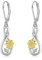 Sonnenblume Ohrringe Sterling Silber Sonnenblume Infinity Dangle Drop Ohrringe Schmuck Geschenk für Frauen Mädchen