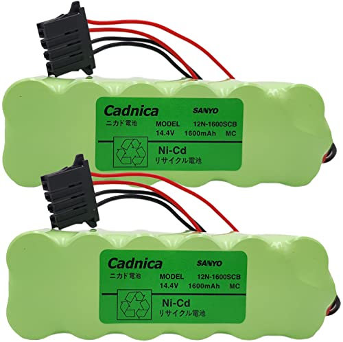 DCYNXC 2Pcs 1600mAh 12N-1600SCB 14.4V Rechargeable Battery for SANYO 12N-1600SCB Battery