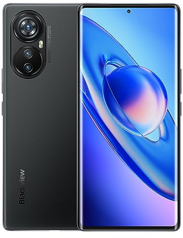 Blackview A200 PRO Smartphone Ohne Vertrag, 108MP Kamera, 24GB+256GB, 6,67 2.4K AMOLED FHD+, Fingerabdruckscanner im Display, 5050mAh 66W Schnellladung, Dual-SIM Android 13 Handy, GPS NFC Schwarz