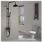 Duschkopf-Set, Wandmontage, mit Öl eingeriebener Bronze, Badezimmer, rund, Regenfall, Dampfdusche, Wasserhahn-Set mit Spray, Badezimmer-Duschköpfe, Badewanne