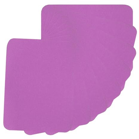 PATIKIL Fabric Iron-on Patches, 8Pcs 5x4 Inch Inside & Outside Strong Glue 100% Cotton Repair Patches Kit for Clothing Pants Mending and Decorating, Purple