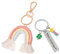 Rainbow Makramee Schlüsselanhänger Schlüsselanhänger Makramee Schlüsselanhänger Aesthetic Schlüsselanhänger Regenbogen Schlüsselanhänger Mädchen Anhänger Schulranzen Schlüsselanhänger Glücksbringer