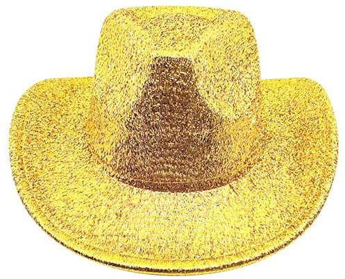 Pineeseatile Cowboyhut, Pailletten Cowboyhut Breitkandid