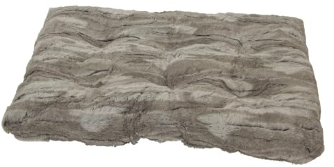 JACK AND VANILLA, Komfort-Memory-Foam-Kissen für Hunde und Katzen, modernes Design, leicht zu reinigen, rutschfest, Wärmeisolierung, 104 x 69 cm, graue Farbe
