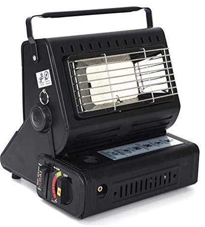 Tragbare Gasheizung Kochherd Camping Heizung für Zelt Outdoor Indoor 1,3KW 90G/H 2 in 1 Butan Flüssiggas Brenner Outdoor Gase Heizung für Camping Angeln Zelt Zuhause