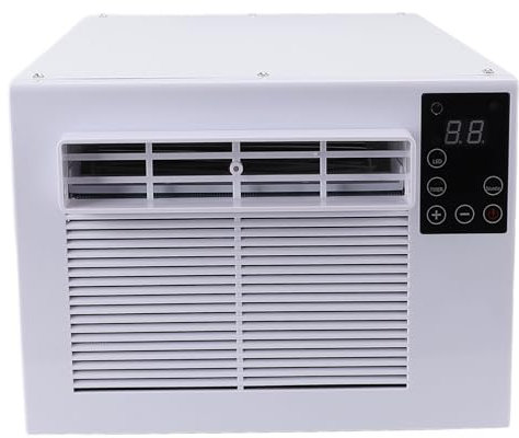 Aire Acondicionado Industrial Pequeño, Unidad de Aire Acondicionado Portátil Camping AC Portátil para Carpas Al Aire Libre Camping RV Oficina de la Oficina 1876BTU (EU enchufe