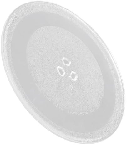 TOPPERFUN Plato De Cristal Para Microondas Lámina Bandeja Reemplazo Tocadiscos Placa De Microondas Placa De Cocción Del Horno De Microondas Vidrio De Alto Borosilicato Transparente