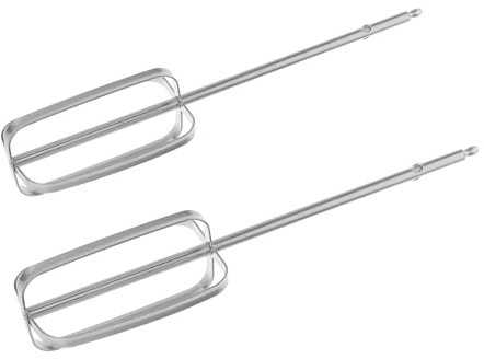 CHICAMPERA 2 Pcs Hand Mixer Attachments Stainless Steel Beaters for Egg Whisking Dough Mixing Versatile Kitchen Tools Compatible with Electric Drills Efficient Easy to Clean