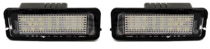 tusgt Number Plate Light For VW For Golf MK4 MK5 MK6 For Passat For Polo CC For Eos Number License Plate Light No Error LED White(Pair)