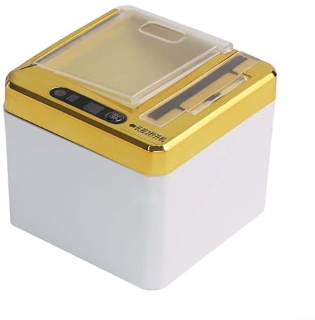 Tenedor eléctrico inteligente del palillo de dientes con la operación automática y la carga del USB para la comodidad moderna (dorado)