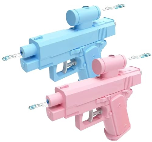 LIULINY Lot de 2 Jeux Pistolets Eau Inversés, Compulsive Two Way Prank Gun | Reverse Pistolet a Eau Enfant, Cadeaux Fantaisie Idéaux pour Amis, Camarades de Classe et Famille