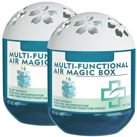 Luftreinigung Staub Entfernung Air Magic Box, Luftreinigung und Staubentfernung für Innenräume, Air Purification Dust Remover Box, Lufterfrisch Staubfänger Staubfrei für Zuhause Auto Zimmer, 2 Pc