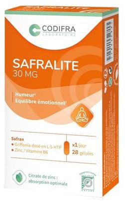 Safralite 30mg 28 gélules Humeur et équilibre émotionnel Codifra