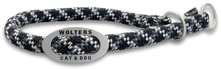 Wolters | Schlupfhalsband Everest reflektierend in Schwarz/Graphit | L 35 - 40 x B 0,9 cm