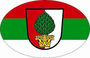 U24 Autoaufkleber Augsburg Oval 10 x 6,5 cm
