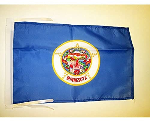 AZ FLAG - Flagge Minnesota - 45x30 cm Mit Kordel - Bundesstaat Minnesota Fahne 30 x 45 Cm - Flaggen