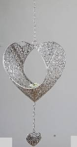 Formano Herzanhänger Teelichthalter Prado klein Höhe 22cm Dekoherz