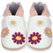 Juicy Bumbles - Weicher Leder Lauflernschuhe Krabbelschuhe Babyhausschuhe mit Wildledersohlen. Junge Mädchen Kleinkind- Gr. 6-12 Monate (Größe 20/21)- Gänseblümchen
