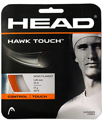 HEAD Unisex-Adult Hawk Touch Tennis-Saite, Rot, 1.20 mm / 18 g