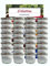 hocz Vorratsgläser-Sturzgläser Set | Menge 25 Stück | Füllmenge 125 ml | mit Schraub-Deckel Deckelfarbe Silber 25 Etiketten | Allrounder Marmeladengläser Haushaltsetiketten beschriften Gläser