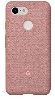 Google Pixel Case for Pixel 3 XL - Protective Phone Cover with Tailored Fabric and Active Edge Compatible - Official Google Pixel Cover - Pink Moon