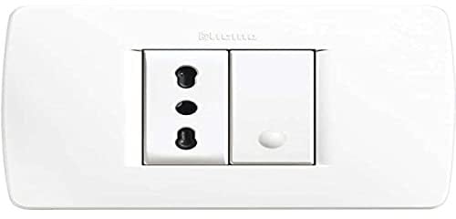 BTicino S4183CAB Kit con Deviatore e Presa Bipasso Premontato Completo