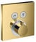 hansgrohe Unterputz Theromstat Shower Select, für 2 Funktionen, Polished Gold Optic