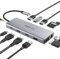 Hub USB C HUB, aggiornato TOTU 13 in 1 Tipo C Hub Dongle Adapter (4K Dual HDMI & DP, 75W PD), docking station a triplo display per sistemi Windows e MacBook Pro USB C