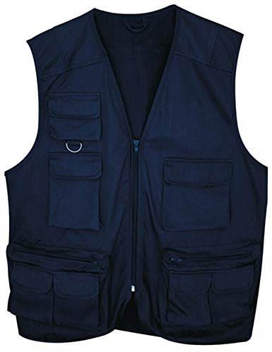 MUNDDY - Chaleco Trabajo multibolsillo para Hombre,Multiusos para Pesca Senderismo, Uniforme Laboral para Industrial Taller Mecánico Técnico Fontanero Albañil...