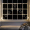 Lights4fun Christmas Indoor Star Curtain Window Light Decoration with 258 Warm White Micro LEDs Plug in 1.2m x1.2m