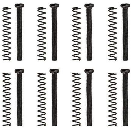 Be In Your Mind 8pcs 3x30mm Humbucker Pickup Viti Spings Chitarra Elettrica Doppia Bobina Pickup Frame Kit Anello Surround Montaggio Chitarra Parti Nero