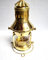 Ganga Nautical Goldene polnische antike Schiffslampe Boot Kupfer Messing Laterne Maritim Sammlerstück Heimdekoration