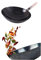 AAF Nommel Poêle wok à fond rond pré-cuit, en acier au carbone, revêtement antiadhésif naturel (40 cm)