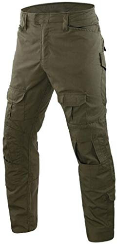 Czen Kampfhose Herren, Militärische Taktische Hosen Airsoft Gear BDU Uniformen Camouflage Hose für Paintball Jagd Airsoft (GRÜN,L)