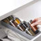 Porte-bocal à épices, armoire à tiroirs Boîte de rangement pour bouteilles de pots à épices 8 grilles Support organisateur Hosehould Fournitures de cuisine Tiroir Organisateur d'épices Fournitures