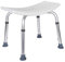 Izrielar Taburete de Ducha, Altura Ajustable, Asiento de Baño Antideslizante, Ayuda de Ducha Hasta 136 kg