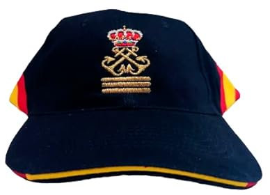 Siempre en tu mano Gorra Bandera España Bordado Capitán de yate Color Azul Marino