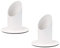 Lircentoud 2 pcs Kerzenständer Kommunionkerze, 4 cm Weiß Kerzenständer aus Metall,Taufkerze,Taufkerzenständer,Stabkerze Kerzen,Trauerkerze,Stumpenkerze,Kerzenhalter Metall Klein,Stabkerzenhalter Deko