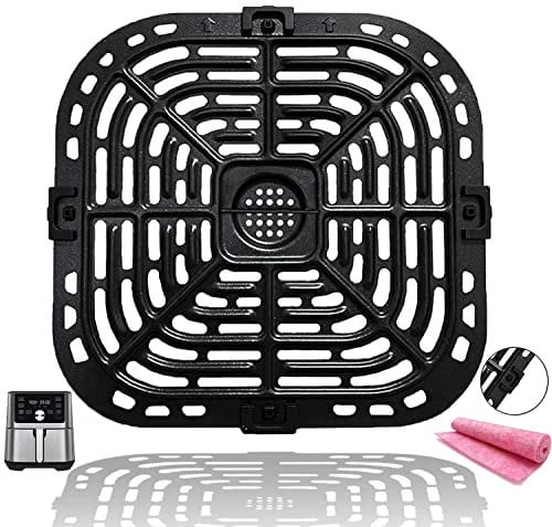 CyHiThai 6QT Air Fryer Accessories Tray for Instants Pot Vortex Plus 6QT XL Air Fryers, Premium Grill Plate Pan Grate Crisper Tray Rack Grid Shelf for Instants 5.7QT, Nonstick, Dishwasher Safe