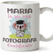 Mugffins Tazza Personalizzata in ceramica per FOTOGRAFA donna 11 oz / 350 ml - In italiano - Koalificati Personalizzati - Idea regalo per compleanno, anniversario, natale, laurea