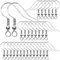 30 Pieces 925 Earring Hooks, Silver Earring Hooks, Ear Wire Hypoallergenic, with Spring Ball, Fine Texture and Skin-Friendly, for DIY, Jewelry Making, Christmas Gifts