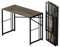 Lutown-Teen 103 cm Klappschreibtisch, Schreiben Gaming Computer Camping Schreibtisch, Keine Montage erforderlich Home Office Tisch, Eiche Schwarz