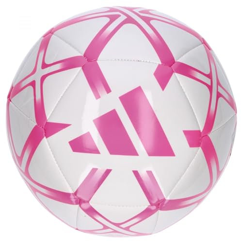 adidas Unisex Starlancer Club Ball, White/solar pink, 5