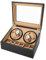 KenSyuInt Uhrenbeweger Uhrenboxen Uhrendreher 2 Modi Automatisch Uhrenbox Uhrenkasten 4+6 Automatikuhren Watch Winder Display Leder