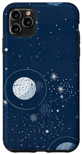 iPhone 11 Pro Max Celestial Galaxy Comet Blue & Grey Space Case