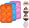 NPEX 3 Stück Ostereier Backform Kuchenform Ostern Silikonform für Ostereier 3D Seifenform Silikon Osterei Backform Form Tablett für Schokolade Süßigkeiten Badebombe Osterdeko