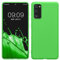 kwmobile Hülle kompatibel mit Samsung Galaxy S20 FE Hülle - weiches TPU Silikon Case - Cover geeignet für kabelloses Laden - Limettengrün